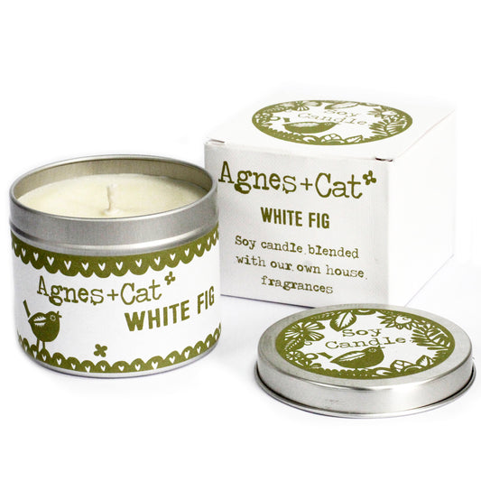 Sojavax kerti í dós - White Fig