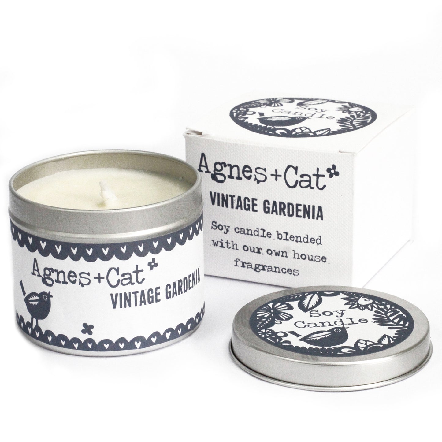 Sojavax kerti í dós - Vintage Gardenia