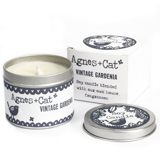 Sojavax kerti í dós - Vintage Gardenia