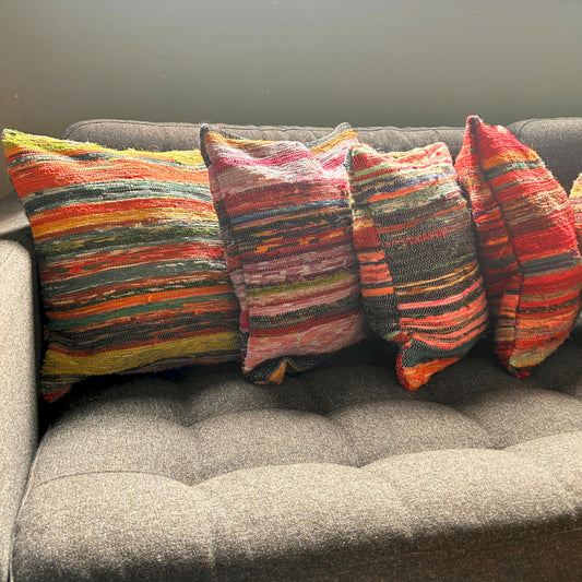 Rag Rug púðaver - Náttúra 40*40 cm