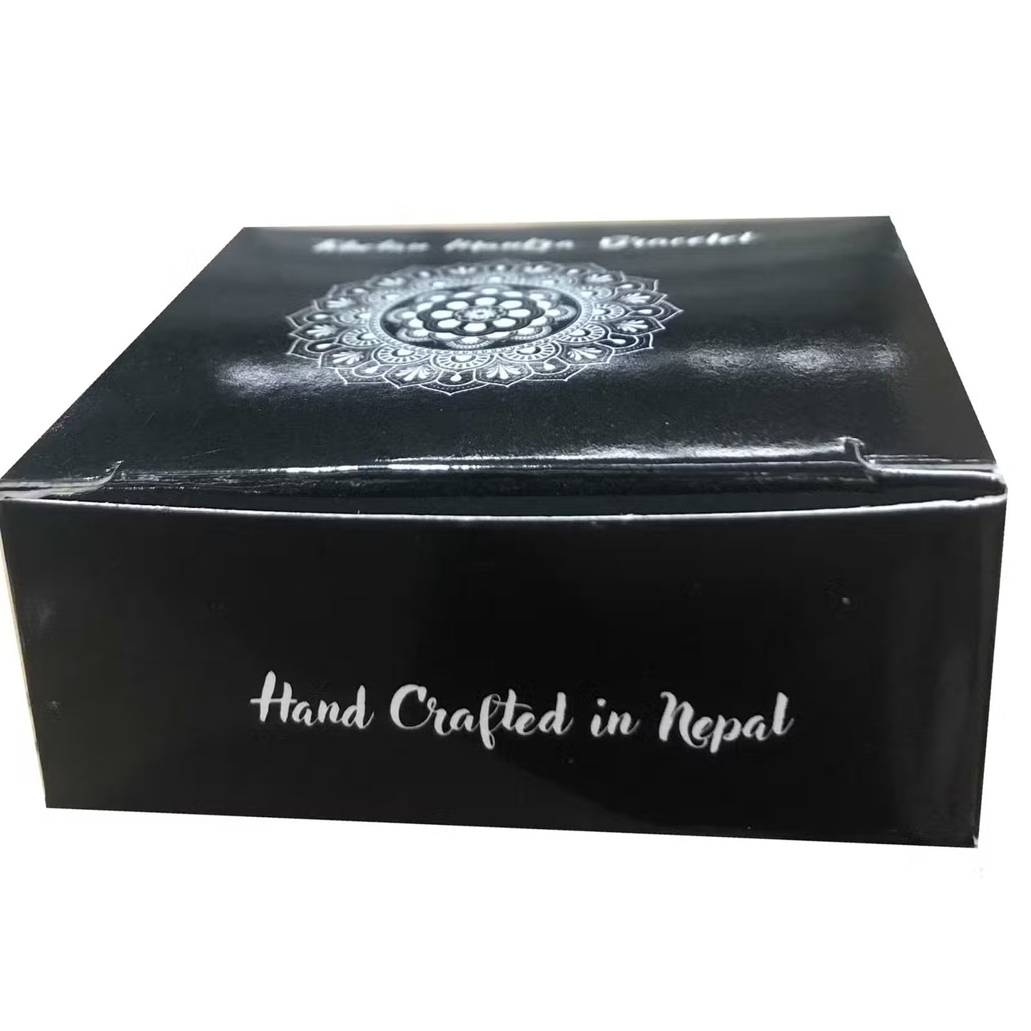 Handsmíðað kopar- og látúnsarmband frá Nepal