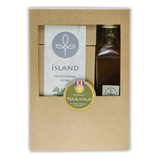 Urta Íslandste og fjallagrasasýróp gjafakassi