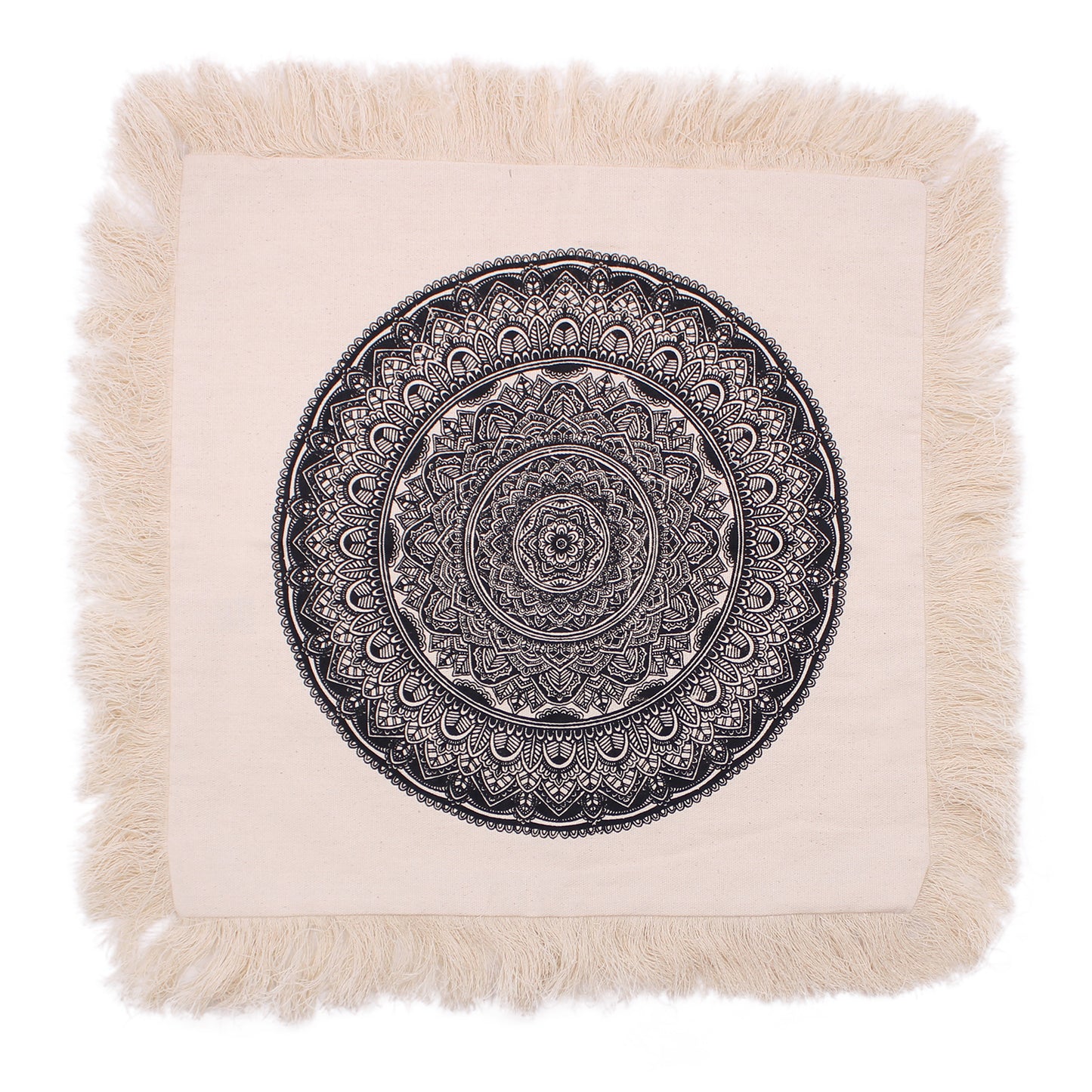 Púðaver - mandala með svörtu mynstri 45*45 cm