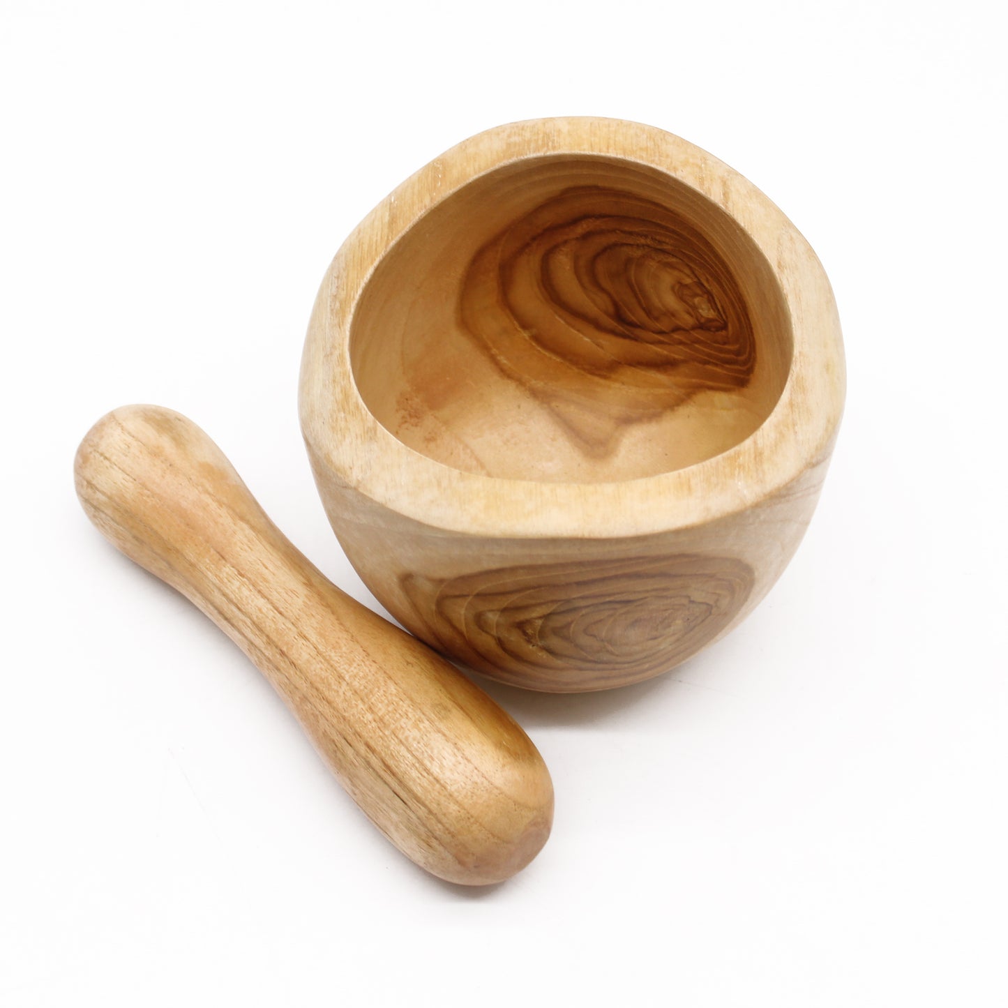 Ergo Natural Teak mortél og þjappari (miðstær)