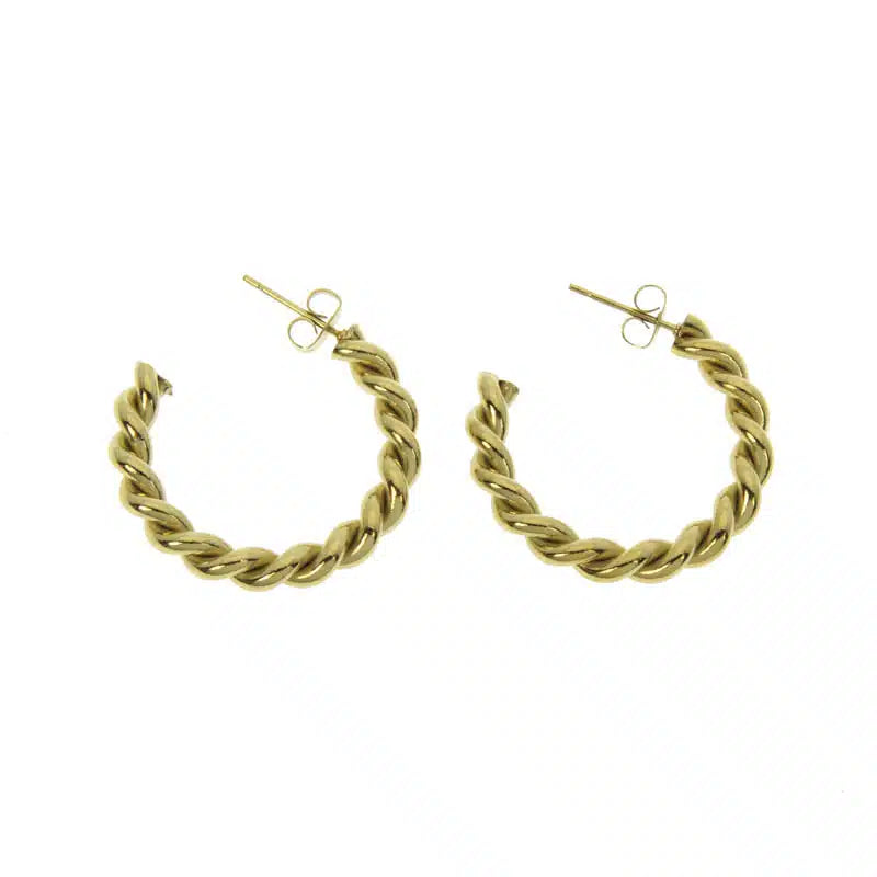 Eyrnalokkar - gullhúðaðir