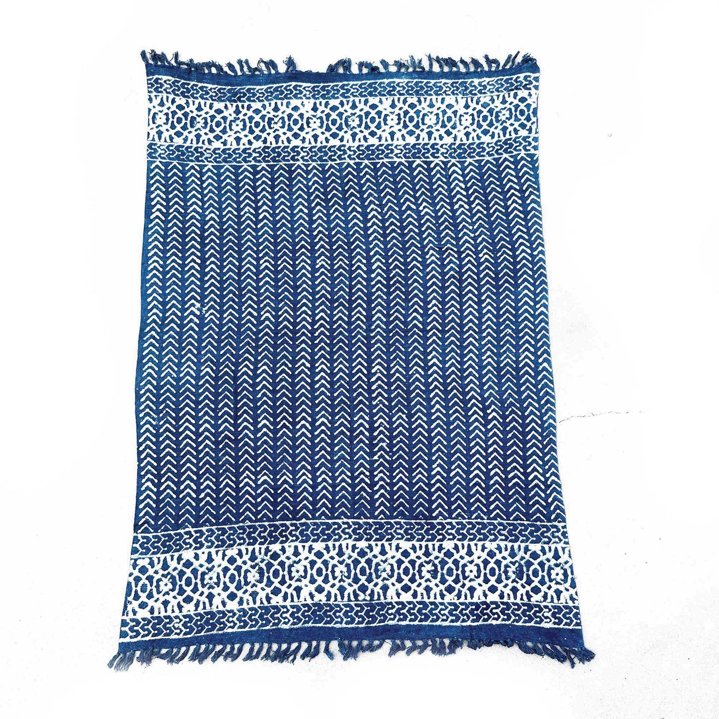 Handgerð Indigo teppi 170*120 cm