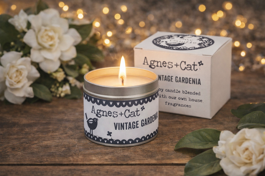 Sojavax kerti í dós - Vintage Gardenia