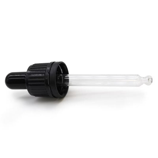 Glerdropateljari fyrir 10 ml flösku – 18 mm