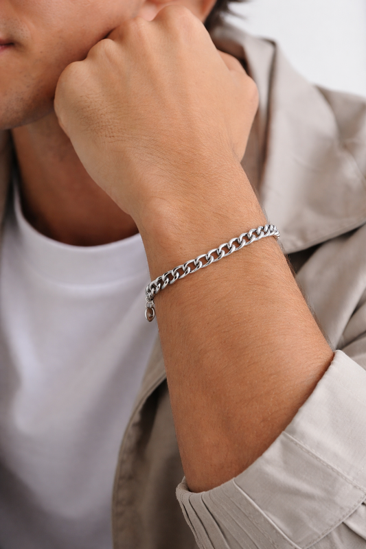 Armband Ródíumhúðað