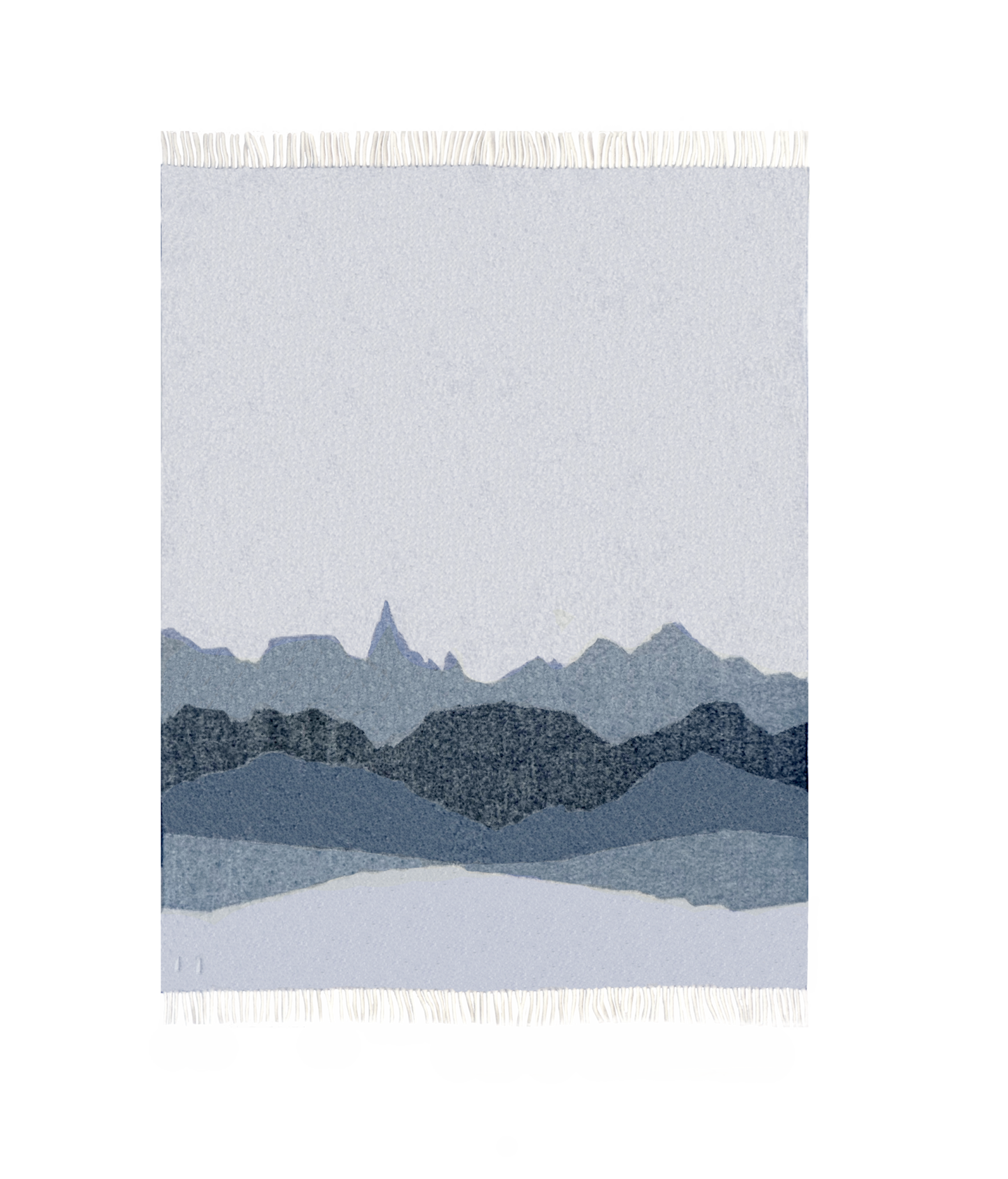 Ullarteppi Fjallasýn Himinblámi