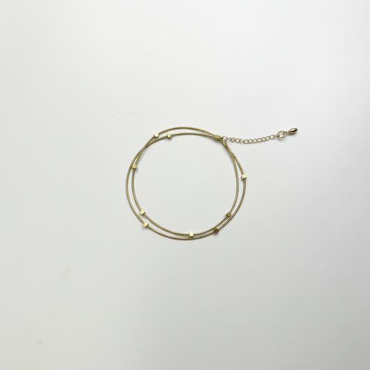 Gyllt armband úr ryðfríu stáli