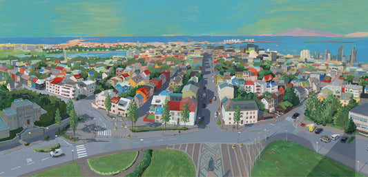 Kort Útsýnið úr Hallgrímskirkju - Linda Ólafsdóttir