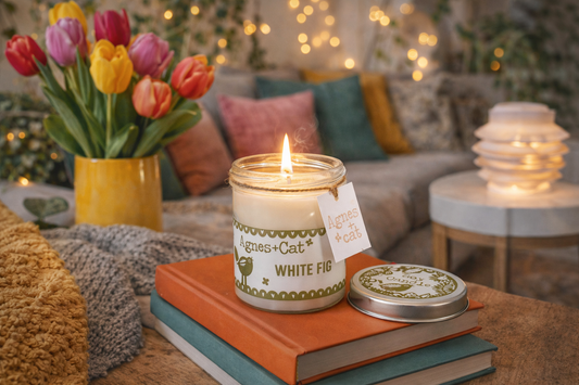 Sojavax Kerti í glerkrukku – Sea Salt & Moss - Vinsælasti Ilmurinn