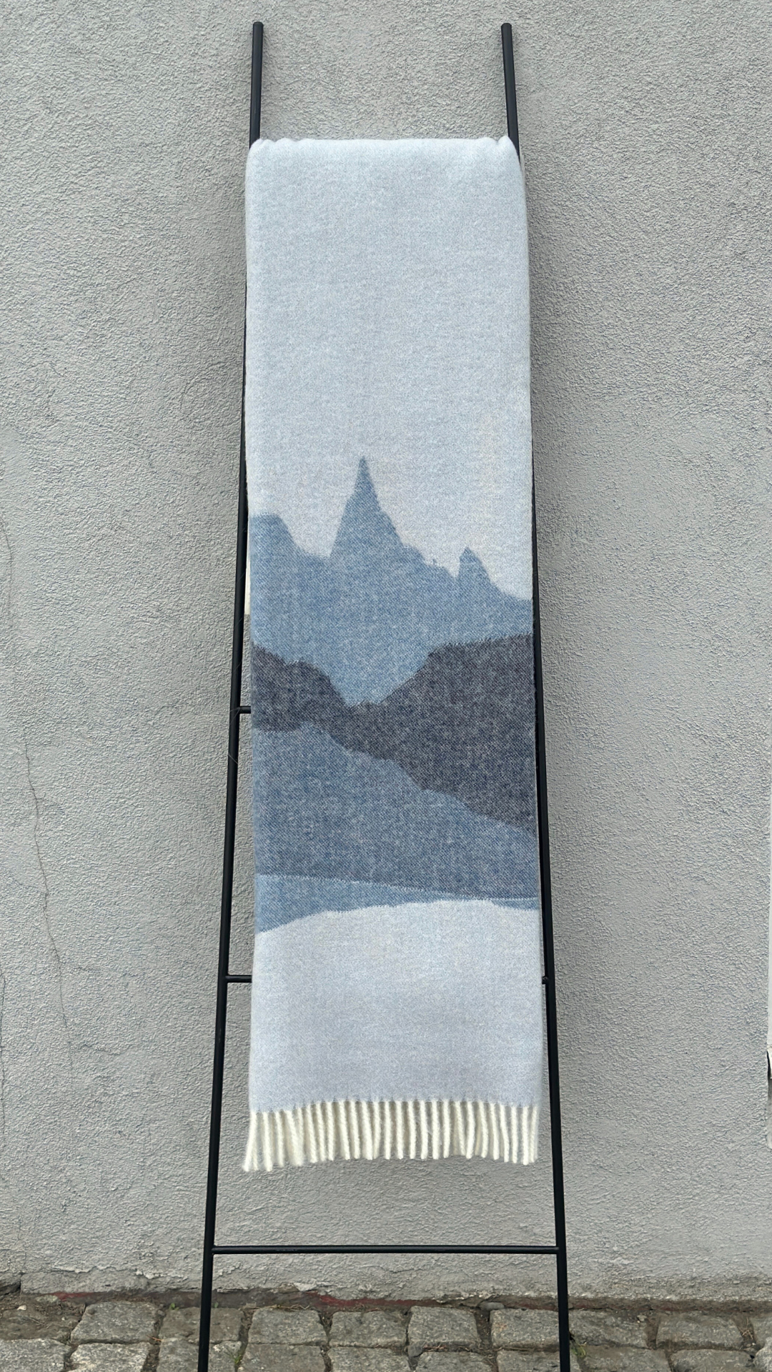 Ullarteppi Fjallasýn Himinblámi