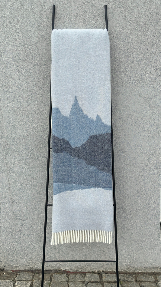 Ullarteppi Fjallasýn Himinblámi